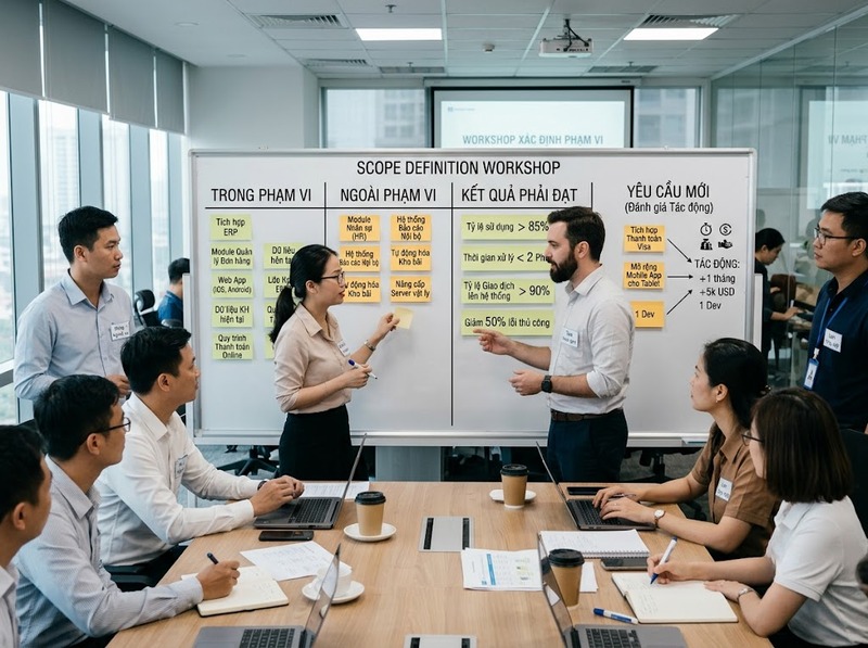 Kế hoạch triển khai công nghệ từ phạm vi, tiến độ đến nguồn lực và kiểm soát
